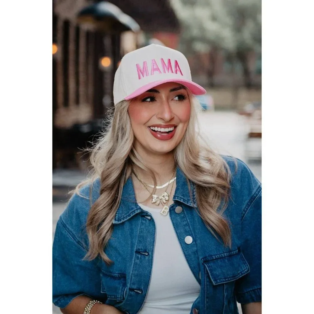 MAMA Mother's Day Two-Toned Vintage Hat